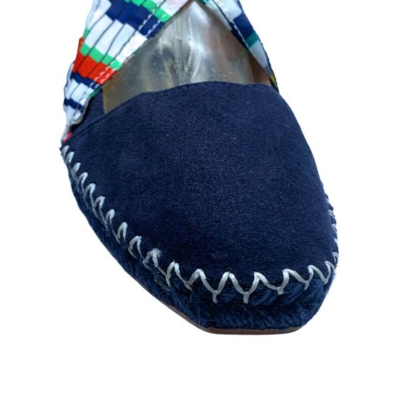 ZARA Woman Navy Suede Ribbon Lace Up Espadrilles Size 39 EU / 8 US - Picture 6 of 11